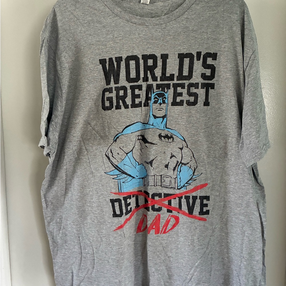 Gray Batman Graphic T-Shirt